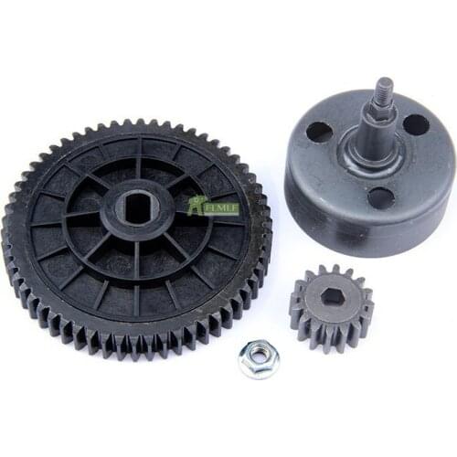 Upgrade Clutch Bell Set (High Torque Spur 58T/16T and High Speed 19T/55T) Metal Gear Set for 1/5 HPI ROVAN KM BAJA 5B 5T 5B 5SC