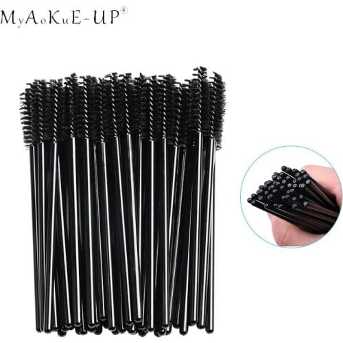 Disposable Eyelash Extension Eyebrow brush Mascara Wand Applicator Spoolers Eye Lashes Cosmetic Brushes Set makeup lashes tools