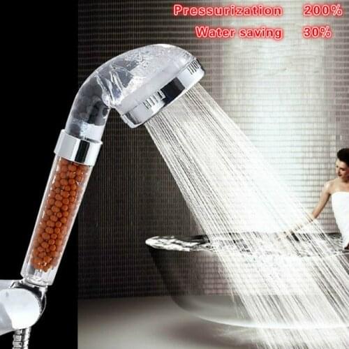 Negative Ion SPA Water Saving Bathroom Shower Head Filtration Handheld Nozzle Shower Heads