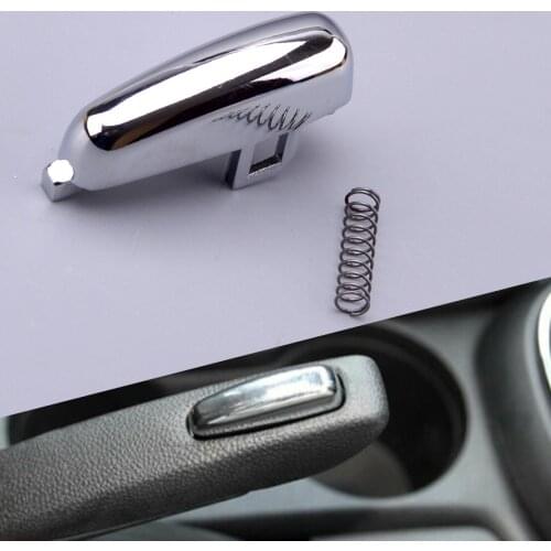 Silver Handbrake Button Switch Aluminum Alloy 42576667 Fit For Vauxhall Opel Mokka 2012 2013 2014 2015 2016 2017 2018
