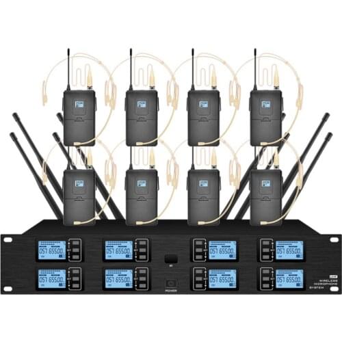 Professional wireless microphone system headset microphone used for school church lectures outdoor stage microphone wireless