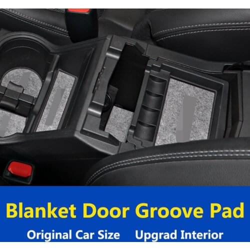 QHCP Car Door Groove Mat Non-slip Felt Gate Slot Pads Stickers Anti-Slip Mats For Subaru Forester 2019 2020 Interior Accessories
