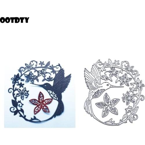 Bird Garland Metal Cutting Dies Stencil Scrapbooking DIY Album Stamp Paper Card Embossing Decor Craft New Dies for 2020