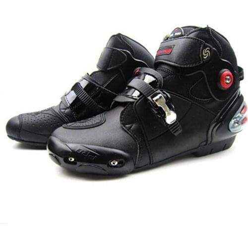 Plug size 46 47 4 Season Mens Motorcycle boots SPEED BIKERS Microfiber leather racing moto shoes speed motorcycle boot