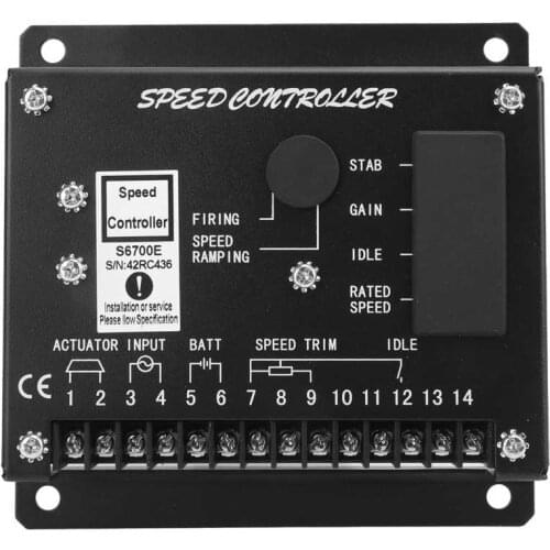 DC 12-32V Engine Speed Controller Electronic Generator Unit Multiple Function For S6700E