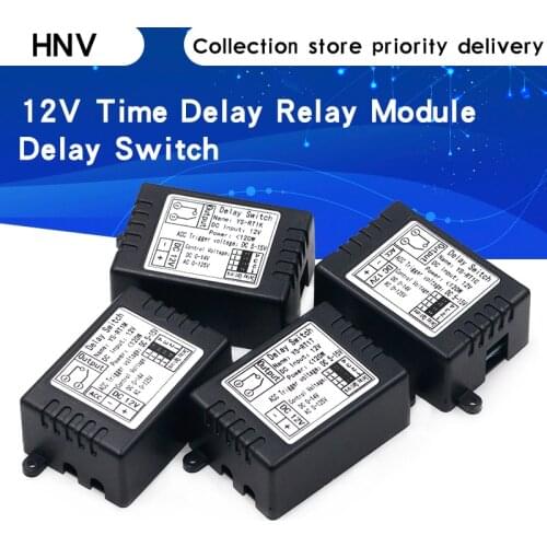 12V time delay relay Module, turn-on delay switch module, car modification, single-chip control time period optional
