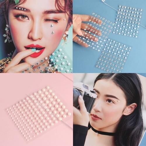 2021 DIY Beauty 3D Diamond Self Adhesive Face Eye Jewels Eyeshadow Stickers Nail Stickers Face Tattoo Diamond Decoration