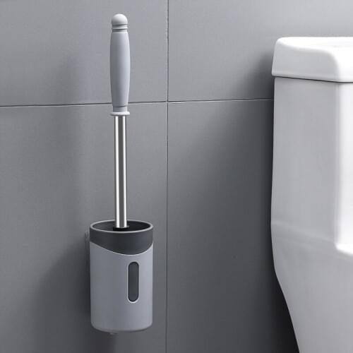 Brush Nothing Dead Angle Wash Toilet Brush Long Handle Go Dead Angle Fur Wall Hanging Type Household Toilet Clean Suit