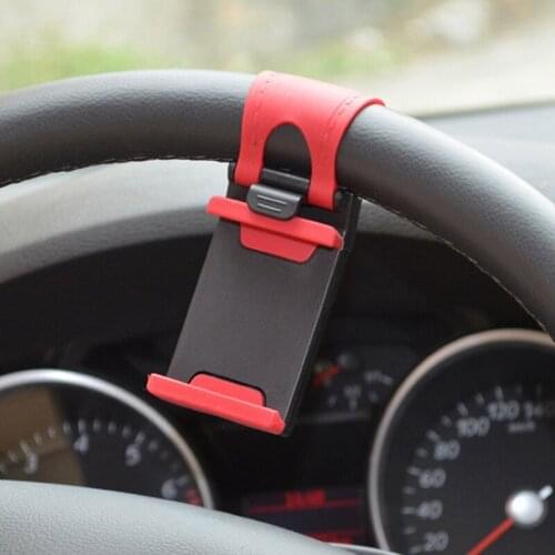Universal Car Steering Wheel Clip Mount Mobile Phone Holder Multi-Functional Auto GPS Phone Holder Bracket