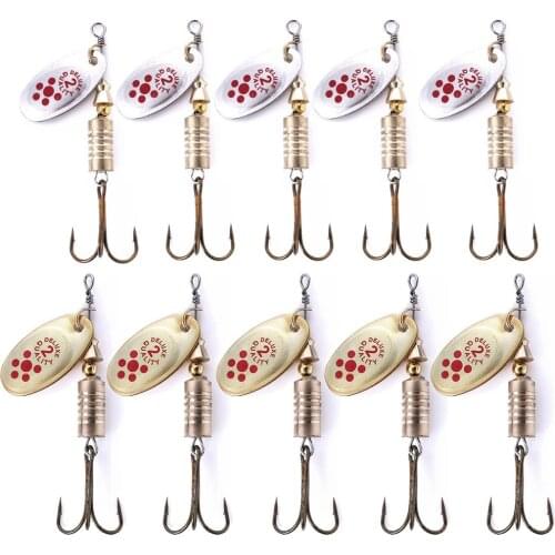 1PCS Rotating Spinner Fishing Lure 6.7cm/7g Spoon Sequins Metal Hard Bait Treble Hooks Wobblers Bass Pesca Tackle