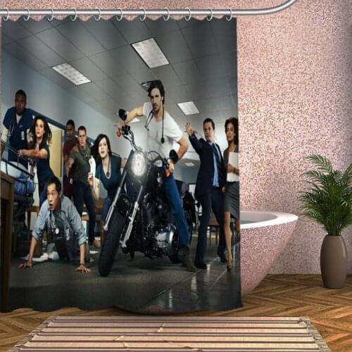 The Night Shift Shower Curtain Eco-friendly Modern Fabric polyester Custom Bath Curtains Home Decor Curtains