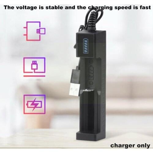 18650 Battery Charger USB Battery Adapter LED Smart 16650 14500 For Rechargeable 10440 16340 Li-ion 14650 Chargering Batter D6V0