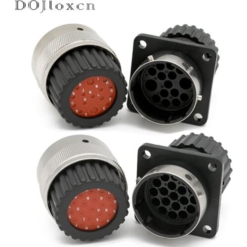1/2 Sets 15 19 Hole ITT Aviation Special Round Waterproof Wiring Plug Male And Female Connector Socket 192900-0582 192900-0581
