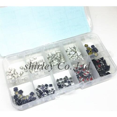 10 models 250pcs Tactile Push Button Switch Micro Switch Car remote control button switches