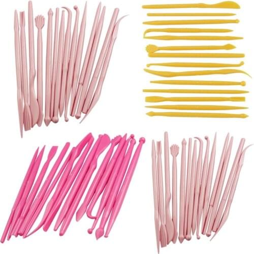 14Pcs Plastic Clay Sculpting Set Wax Carving Pottery Tools Carving Sculpture Shaper Polymer Modeling Clay Tools