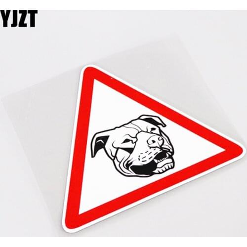 YJZT 13.3CM*11.3CM Unique STAFFORDSHIRE BULL TERRIER PVC Car Sticker Decal Waterproof 13-1025