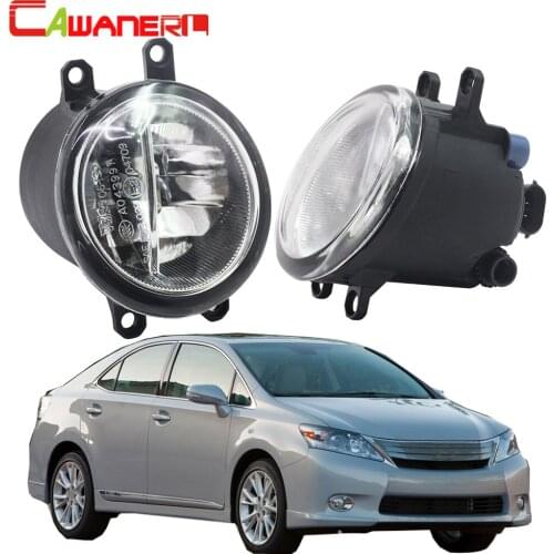 Cawanerl 2 Pieces Car Styling H11 LED Fog Light 4000LM 6000K White Daytime Running Lamp DRL 12V For Lexus HS250h 2010-2012