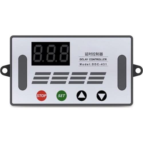 DDC-431 Timer Delay Relay Switch DC 6-30V Timer Relay with Sleep Mode, Stop Function, Digital LED Display Delay Controller