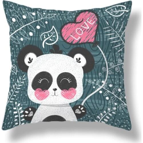 Cartoon Animal Throw Pillow Case Cushion Covers for Home Sofa Chair Decorative Pillowcases