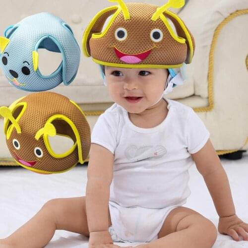 Baby Toddler Safety Helmet Infant Protective Hat Newborn Anti-collision Soft Harnesses Cap Baby Protection Accessories