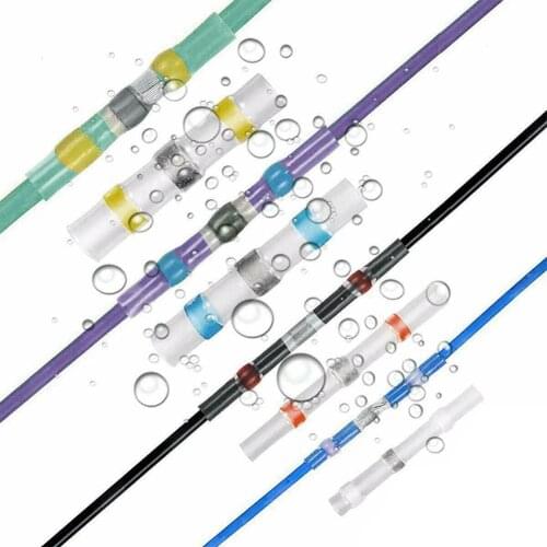 Erminals Solder Sleeve Wire Connectors 250Pcs Practical Electrical Waterproof Seal Heat Shrink Butt T