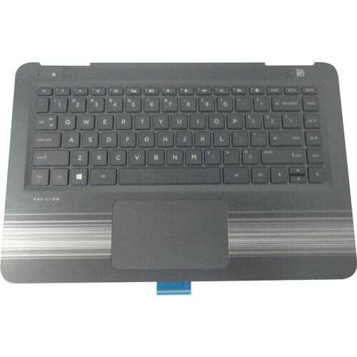 JIANGLUN for Genuine HP Pavilion 14-AL Palmrest w/ Backlit Keyboard & Touchpad 856189-001