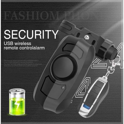 HOT SALES!!! USB Charging Wireless Remote Alarm Vibration Motorcycle Bike Security Anti-theft