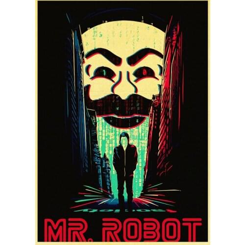 Lot style Choose MR. Robot Movie Art print Silk poster Home Wall Decor