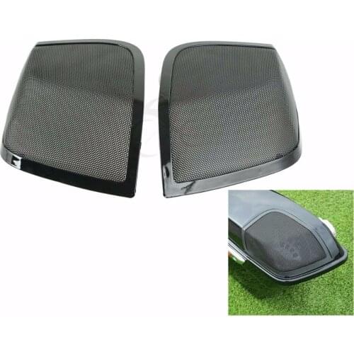 Motorcycle 5"x7" Saddlebag Lid Speaker Grills For Harley Touring Road King Electra Glide Road Street Glide 2014-2018