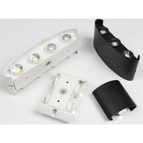 2W 4W 6W 8W LED Wall Light Outdoor Waterproof Modern Nordic Style Indoor Wall Lamps Living Room Porch Garden Lamp AC90-260V