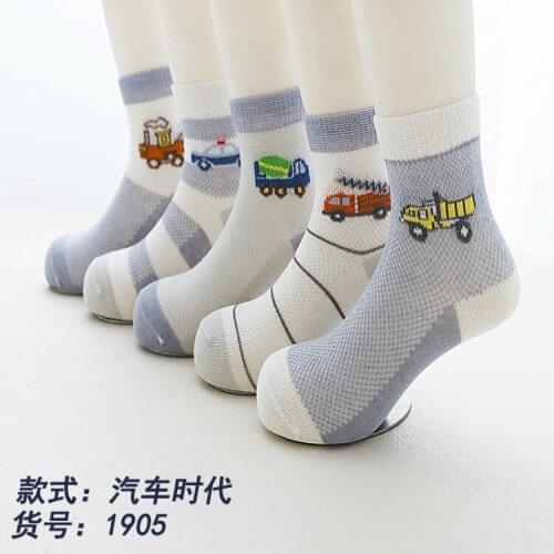 Winter Spring Hot 5Pairs Baby Kids Cute Cartoon Socks Newborn Infant Toddler Soft Cotton Sock Comfortable Ankle Socks For 0-12Y