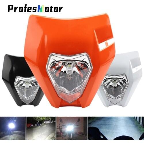 Motorcycle New LED Headlight Headlamp Lamp For EXC XCF SX SXF XC XCF SMR CR YZF DRZ Supermoto 125 150 250 350 450 530 Enduro