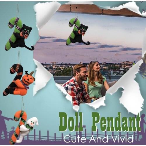 New Toys Halloween Decorative Props Creative Halloween Dolls Small Hanging Door Hanging Mall Gift Plush Doll Pendant