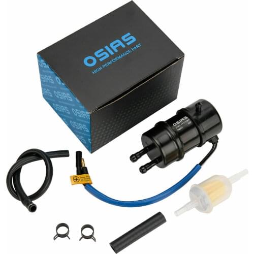 New Fuel Pump Fits Kawasaki Mule Fuel Pump 1000 2500 2510 2520 3000 3010 Replaces 49040-1055 KAF450 with Fuel Filter Black OSIAS