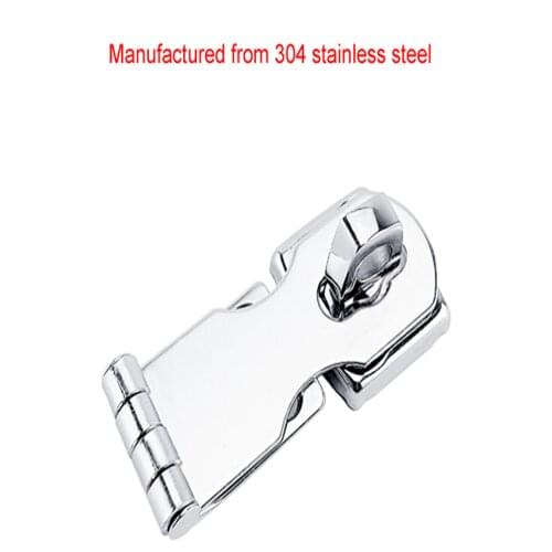Marine Grade Stainless Steel 304 Cabinet Door Swivel Eye Locking Safety Hasp latch Clasp for Boat Yacht Hardware Accessories