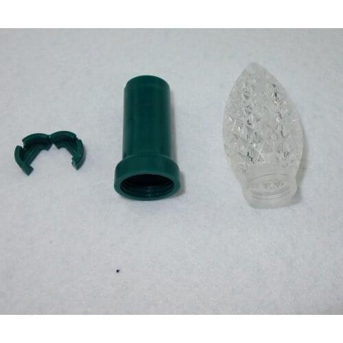 PVC shell + endcap+ C9 cover for 12mm bullet type pixel nodes using