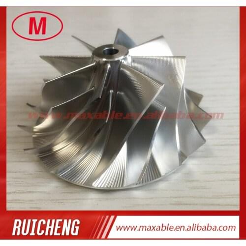 RHF4H reverse 8+8 blades 47.87/62.00mm Point milling turbo turbocharger aluminum 2024/Billet/milling compressor wheel