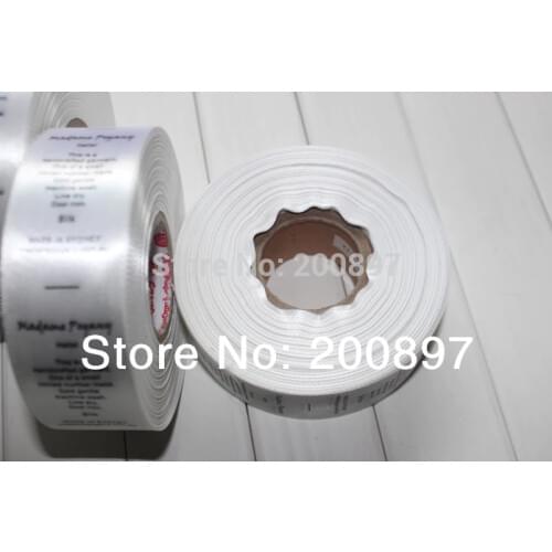 Fabric labels for clothes garment accessory printed care label polyester custom instruction print tag clothing