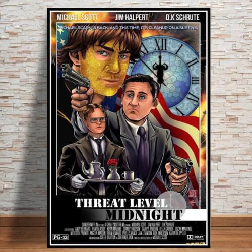 Threat Level Midnight Custom TV Series Show New Season Poster Art Wall Pictures For Living Room Canvas Home Wall Printing Decor