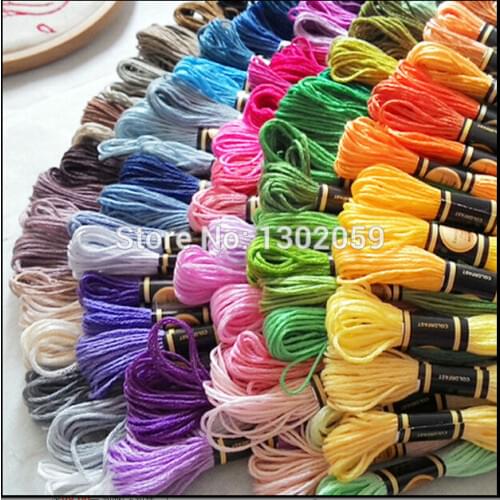 Choose Any Thread Code From 447 Colors Freely 50 Pieces Of Thread Cross Stitch Thread Yarn Floss---Similar With DMC