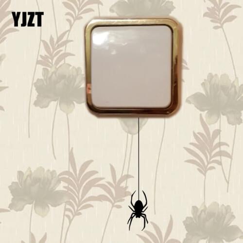 YJZT Funny Cartoon Spider Vinyl Animal Home Decor Wall Decal Art Switch Sticker 17SS0422