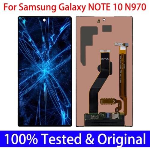 100% Super AMOLED 6.3' For Samsung Galaxy Note 10 N970F note10 N970 N9700 LCD with Frame Display Touch Screen Digitizer Assembly