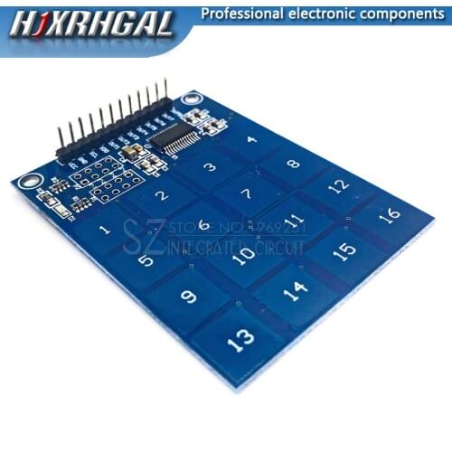 1pcs 16 Way XD-62B TTP229 Capacitive Touch Switch Digital Sensor Module Board Plate new hjxrhgal