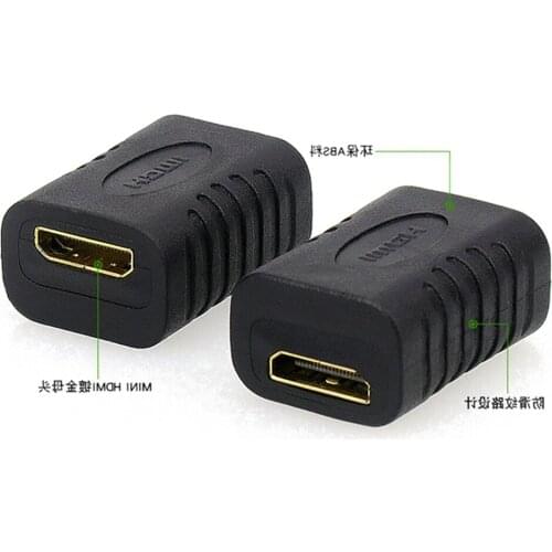 1PCS mini HDMI- compatible to mini HDMI female-to-female adapter mini hdmi adapter C-type to C-type
