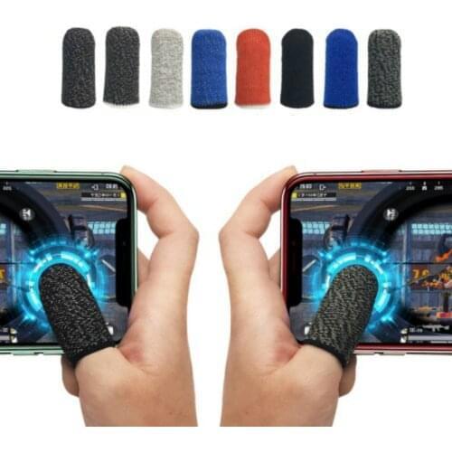 2Pcs/1Pair Breathable Game Control Finger Cover Sweat Proof Non-Scratch Touch Screen Gaming Finger Thumb Sleeve Gloves for PUBG