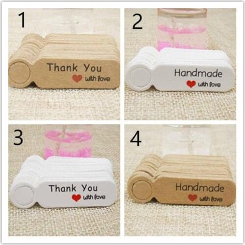 20set/lot 5*1.3cm 100pcs kraft paper blank price label tag for production price hanging tag description cute shape