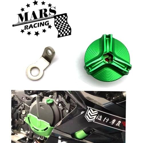 Aluminum Oil Filler Cap Plug cover For KAWASAKI NINJA 400 Ninja400 2018 Motorcycle Accessories