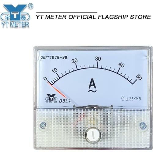 85l1-a AC ammeter, Ma meter, 5mA, 10mA, 20a, 30a, 50A pointer ammeter, direct series connection, installation instrument 56 * 64