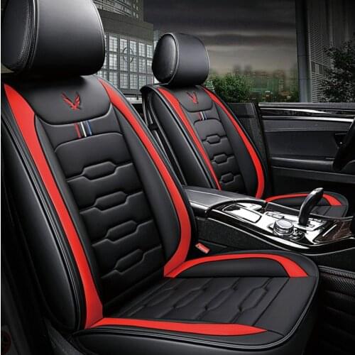 Car Seat Cover Not Moves Universal Auto Accessories Covers Cushion Black/Red Non-Slide General For Lada Vesta E1 X20