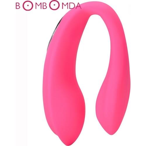 Double Vibrating U Type Vibrator Plug Anal Clitoris Stimulator S ex Toys for Adults G spot Vagina Masturbation for Women Couples